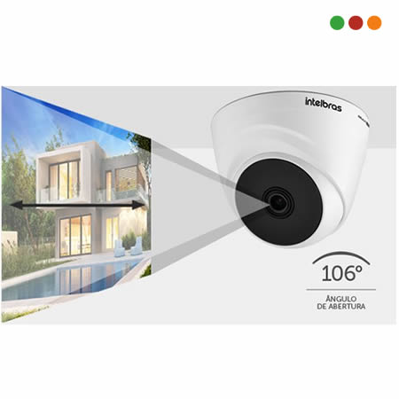 Seg. CCTV | Cam. Domo 2MP - VHD 1220 D | Plastico | 2,8mm | IR20 - INTELBRAS - Imagen 4