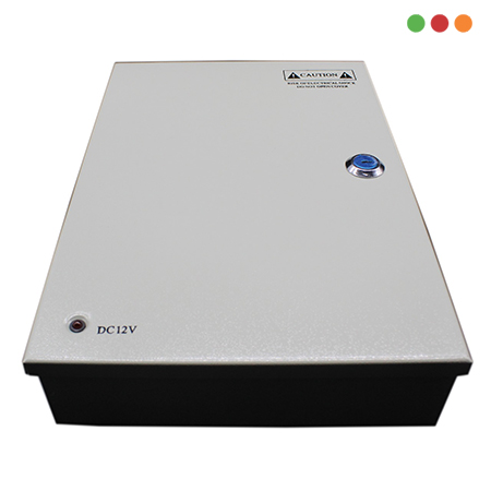 Seg. CCTV | Fuente AC/DC RESPALDO 12V 180w 20A - 18 Ch / Llave | Anbyte - Imagen 2