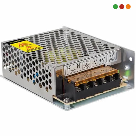 Seg. CCTV | Fuente AC/DC 5 A / 12v | METALICA | EFM 1205 - Intelbras - Imagen 2