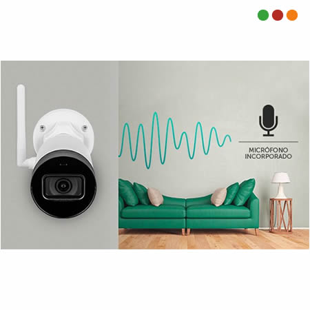 Seg. IP | Camara WiFi Bullet 2MP - VIP 1230 W | MIC | SD | IP67 - INTELBRAS - Imagen 3