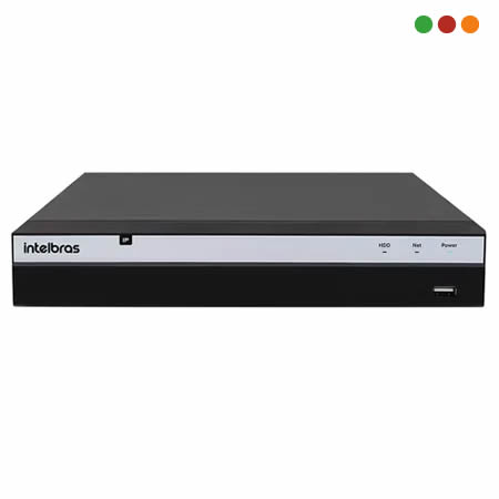 Seg. IP | NVR - NVD 8 Canales - NVD 3308 P | PoE | H.265 - INTELBRAS