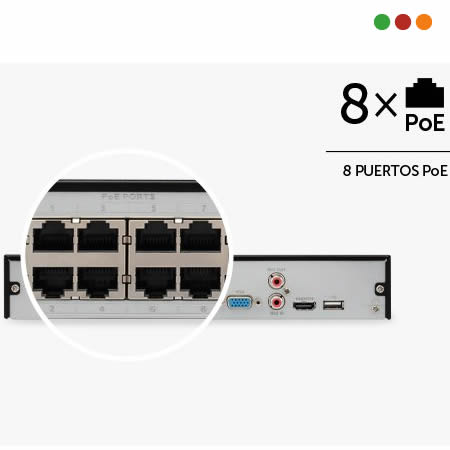 Seg. IP | NVR - NVD 8 Canales - NVD 3308 P | PoE | H.265 - INTELBRAS - Imagen 2