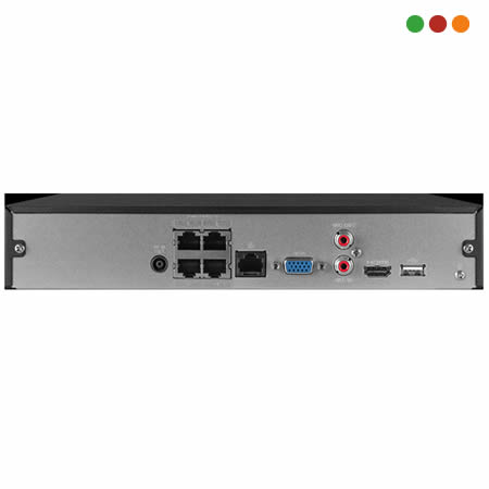 Seg. IP | NVR - NVD 4 Canales - NVD 1404P | PoE / 4K / 30 FPS - INTELBRAS - Imagen 2