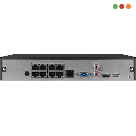 Seg. IP | NVR - NVD 8 Canales - NVD 1408P | PoE / 4K / 30 FPS - INTELBRAS - Imagen 2