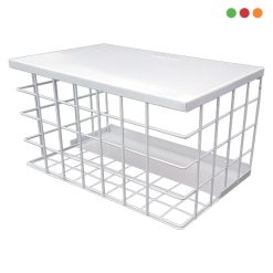 Seg. Rejilla / Protector de ACERO p/CCTV 20x30x20 | Blanca | 3430- PROTECTM