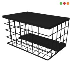 Seg. Rejilla / Protector de ACERO p/CCTV 20x30x20 | Negra | 3434- PROTECTM