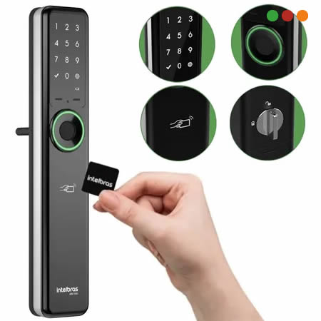 Smart Home | Cerradura SMART de EMBUTIR con HUB | IFR 7001+ IZY | INTELBRAS - Imagen 3
