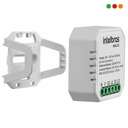 Smart Home | Controlador SMART WiFi | 2 Interruptores | EWS 222 IZY - Intelbras - Imagen 3