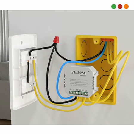 Smart Home | Controlador SMART WiFi | 2 Interruptores | EWS 222 IZY - Intelbras - Imagen 4