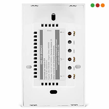 Smart Home | Llave de Luz TOUCH DIMMER Wifi | EWS 1101 IZY | BLANCA - INTELBRAS - Imagen 4