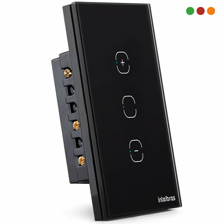 Smart Home | Llave de Luz TOUCH DIMMER Wifi | EWS 1101 IZY | NEGRA - INTELBRAS - Imagen 2