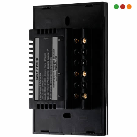 Smart Home | Llave de Luz TOUCH DIMMER Wifi | EWS 1101 IZY | NEGRA - INTELBRAS - Imagen 3