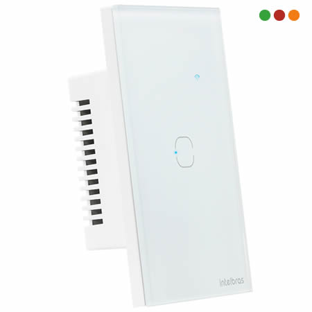 Smart Home | Llave de Luz TOUCH Wifi x1 | EWS 1001 IZY | BLANCO - INTELBRAS - Imagen 3