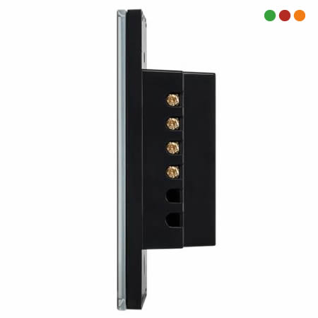 Smart Home | Llave de Luz TOUCH Wifi x2 | EWS 1002 IZY | NEGRA - INTELBRAS - Imagen 3