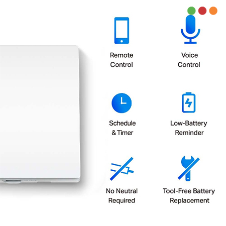 Smart Home | TAPO | Llave de Luz INTELIGENTE | 1 Tecla | WiFi | S210 - TP-LINK - Imagen 2
