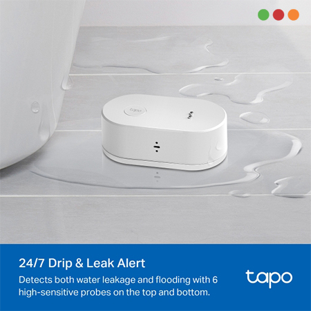 Smart Home | TAPO | Sensor P/Fugas de Agua y Goteos | SIRENA | T300 - TP-LINK - Imagen 3