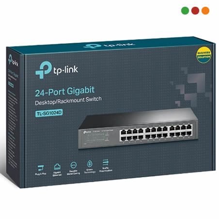 Switch 24p 10/100/1000 Escritorio + Rack | SG1024D | TP-LINK - Imagen 4