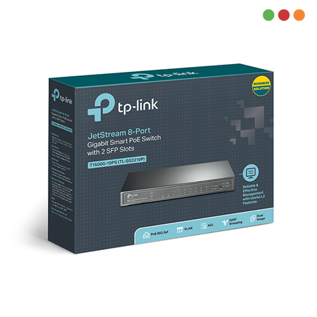 Switch PoE 10p 10/100/1000 - 8P x PoE | 2 x SFP | T1500G10PS (SG2210p) |TP-LINK - Imagen 4