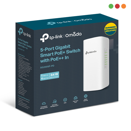 Switch PoE 5p 10/100/1000 | 5 x P. Giga| 1x IN 4x Out | TL-SG2005P-PD - TP-LINK - Imagen 4