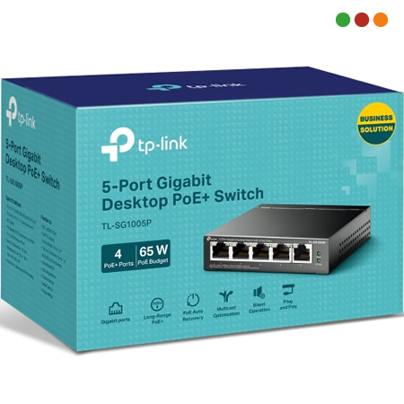 Switch PoE 5p Gigabit | 4p POE+ | SG1005P | TP-LINK - Imagen 4
