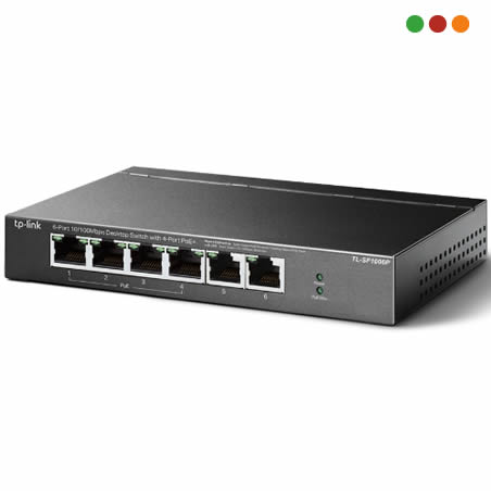 Switch PoE 6p 10/100 - 4 x Port PoE af | METAL | TL-SF1006P | TP-LINK - Imagen 2