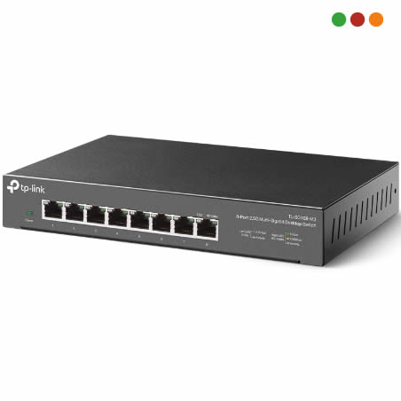 Switch 5p 10/100/1000 | 2.5 Gbps | Metal | TL-SG108-M2 |TP-LINK - Imagen 2