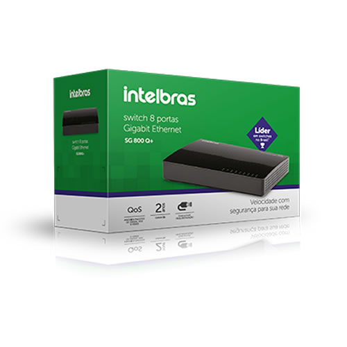 Switch 8p 10/100/1000 | SG 800 Q+ | Intelbras - Imagen 4