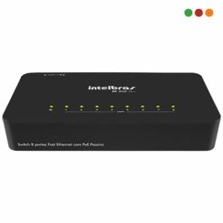 Switch 8p 10/100 | SF 800 Q+ / Alim: 12-24 V / 0,5 A | Intelbras