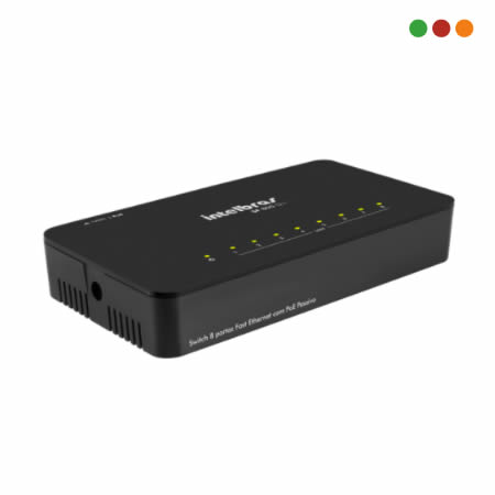 Switch 8p 10/100 | SF 800 Q+ / Alim: 12-24 V / 0,5 A | Intelbras - Imagen 3