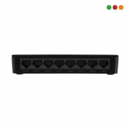 Switch 8p 10/100 | SF 800 Q+ / Alim: 12-24 V / 0,5 A | Intelbras - Imagen 4