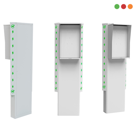 TOTEM CARGADOR ELEC. PROTECTOR | Alto: 45 / Prof: 20cm | BLANCO| 7-P009-PROTECTM - Imagen 2
