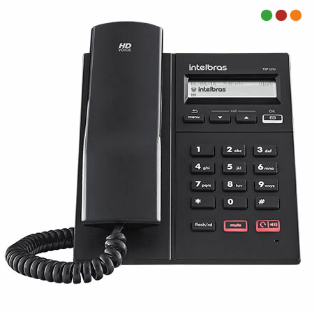 Telefonia | Telefono IP - TIP 125i | Headset RJ9 / Altavoz - Intelbras