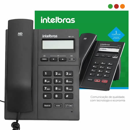 Telefonia | Telefono IP - TIP 125i | Headset RJ9 / Altavoz - Intelbras - Imagen 4