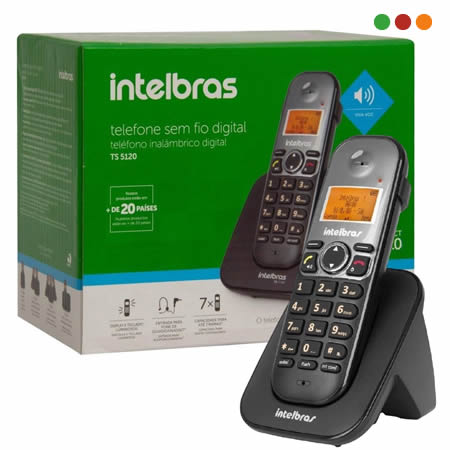 Telefonia | Telefono Inal. TS 5120 Negro / MANOS LIBRES / AURICULAR / Intelbras - Imagen 4