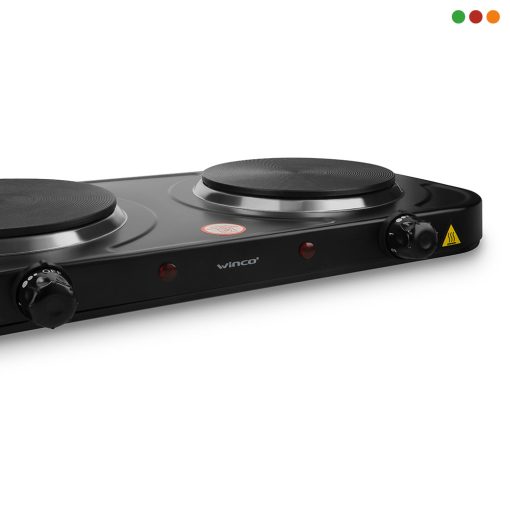 Winco | Anafe Electrico 2 Hornallas 2000w c/Termostato - W41 - Imagen 2
