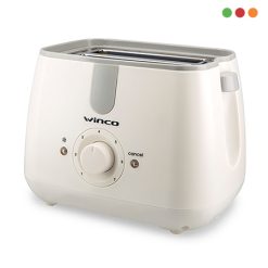 Winco | Tostadora electrica doble - Blanca - W836