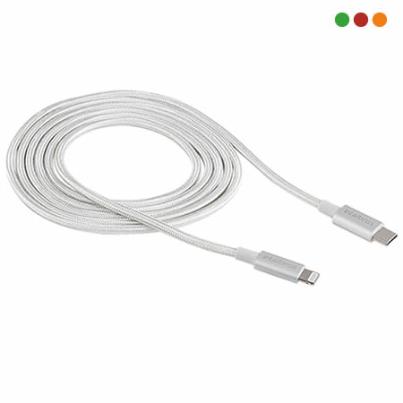 iPhone - Cable USB Lightning 1,5 Mts Original / NYLON - EUAL 15NB | INTELBRAS - Imagen 2