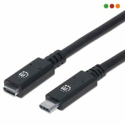 zzCable USB C macho/HEMBRA - EXTENSION / 50cm / USB 3.2 - Manhattan