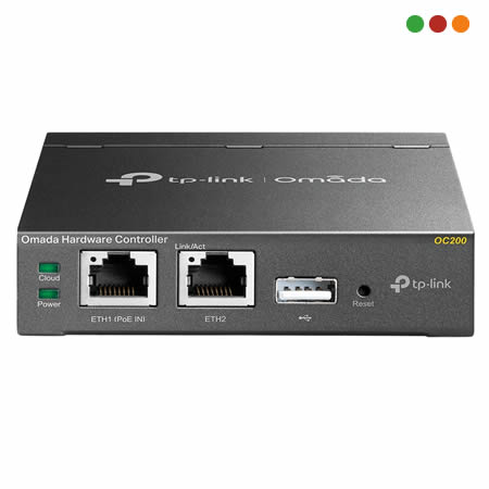 zzRed Inal - AP OMADA / Cont. Cloud | 2 x RJ45 | 1 x USB | OC200 | TP-LINK
