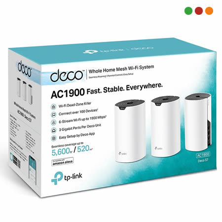 zzRed Inal - Deco S7 Mesh Wifi Ac1900 | Pack x3 |TP-LINK - Imagen 2