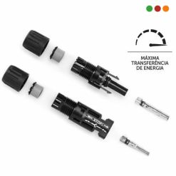 zzSOLAR - Conector P/Cable MC4 Par FM/MC 1Via 1,5kV 45A - INTELBRAS