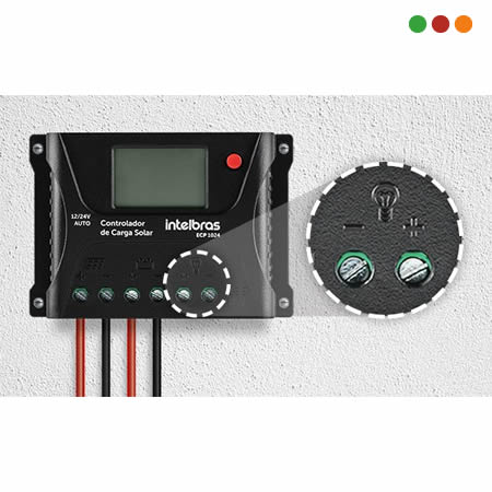 zzSOLAR - Controlador de Carga - Tec. PWM - MAX 10A / ECP 1024 - INTELBRAS - Imagen 2