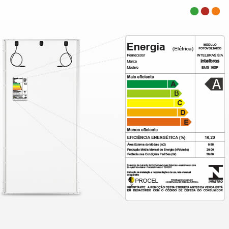 zzSOLAR - Panel fotovoltaico Policristalino 160w EMS 160P - INTELBRAS - Imagen 2