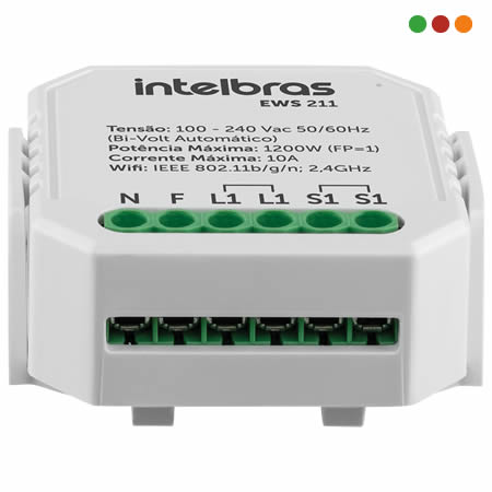zzSmart Home | Controlador SMART WiFi | 1 Interruptor | EWS 211 IZY - Intelbras - Imagen 2
