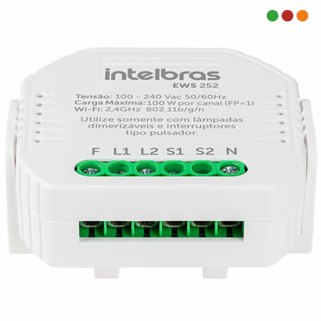 zzSmart Home | Controlador SMART WiFi | DIMMERIZABLE | EWS 252 IZY - Intelbras - Imagen 2
