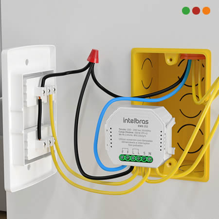 zzSmart Home | Controlador SMART WiFi | DIMMERIZABLE | EWS 252 IZY - Intelbras - Imagen 4