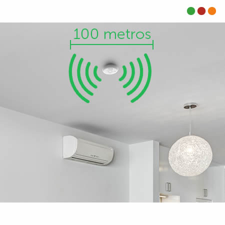 zzSmart Home | Sensor de HUMO SMART Inal. | 100 mts | IDF 620 IZY - Intelbras - Imagen 3