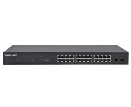zzSwitch 24p 10/100/1000 Rackeable 2 x SFP | Intellinet - Imagen 4