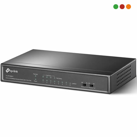 zzSwitch PoE 5p 10/100 - 4 x Port PoE af | METAL | TL-SF1008LP | TP-LINK - Imagen 2