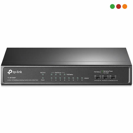 zzSwitch PoE 8p 10/100 - 4p POE at/af | METAL | TL-SF1008P | TP-LINK